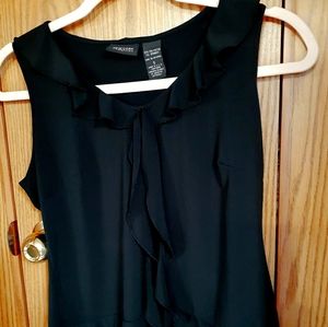 Black sleeveless top